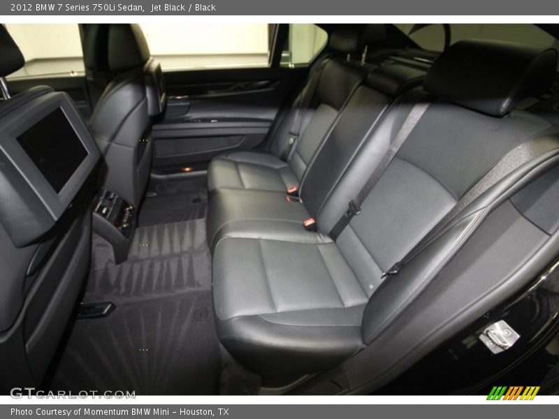 Rear Seat of 2012 7 Series 750Li Sedan