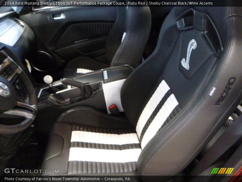  2014 Mustang Shelby GT500 SVT Performance Package Coupe Shelby Charcoal Black/White Accents Interior