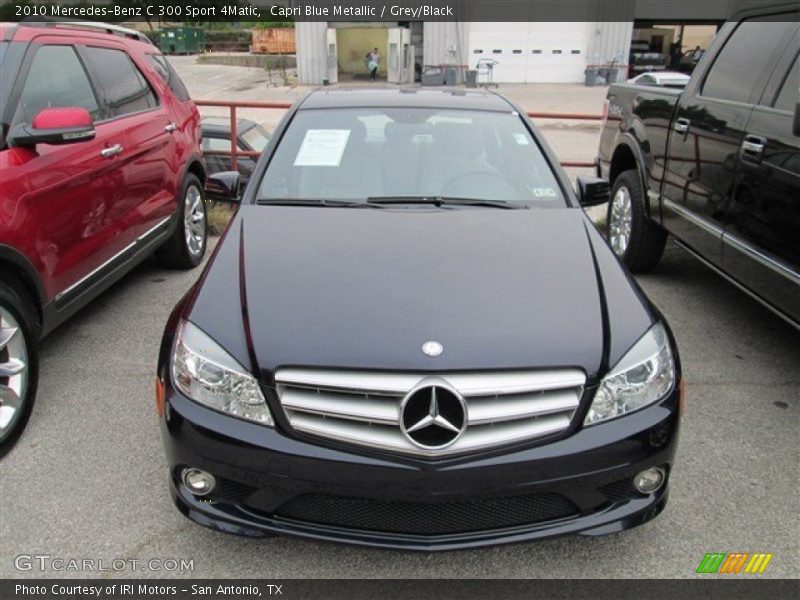 Capri Blue Metallic / Grey/Black 2010 Mercedes-Benz C 300 Sport 4Matic