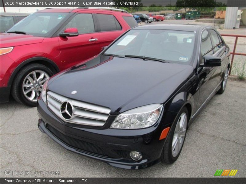 Capri Blue Metallic / Grey/Black 2010 Mercedes-Benz C 300 Sport 4Matic