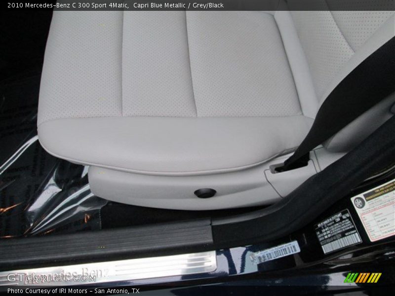 Capri Blue Metallic / Grey/Black 2010 Mercedes-Benz C 300 Sport 4Matic