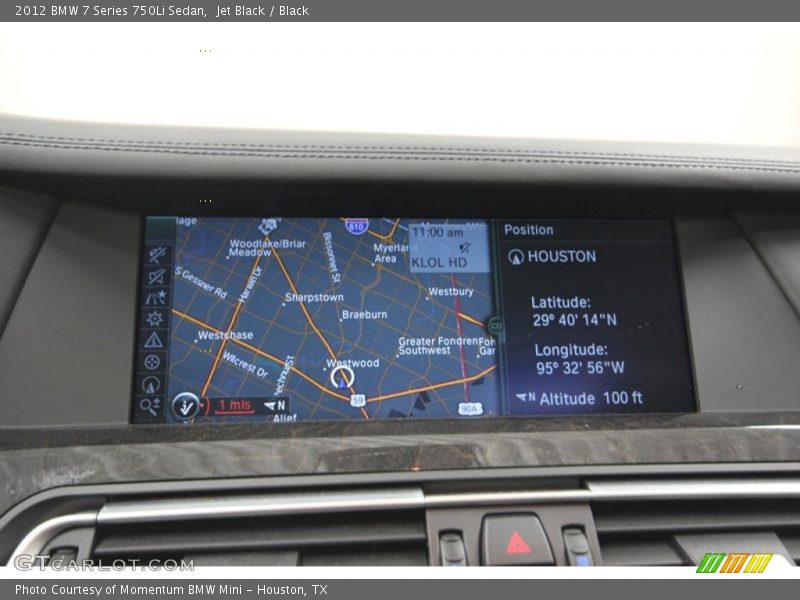 Jet Black / Black 2012 BMW 7 Series 750Li Sedan