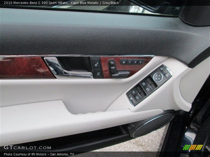 Capri Blue Metallic / Grey/Black 2010 Mercedes-Benz C 300 Sport 4Matic