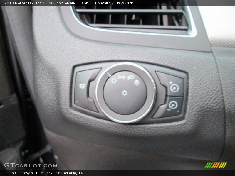 Capri Blue Metallic / Grey/Black 2010 Mercedes-Benz C 300 Sport 4Matic
