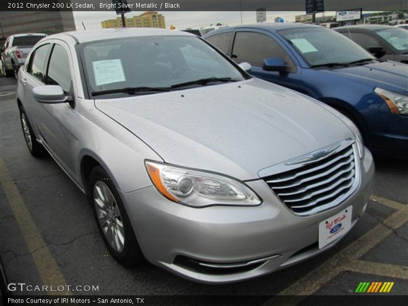 Bright Silver Metallic / Black 2012 Chrysler 200 LX Sedan