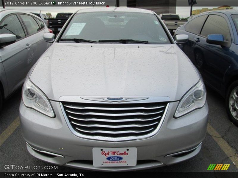 Bright Silver Metallic / Black 2012 Chrysler 200 LX Sedan