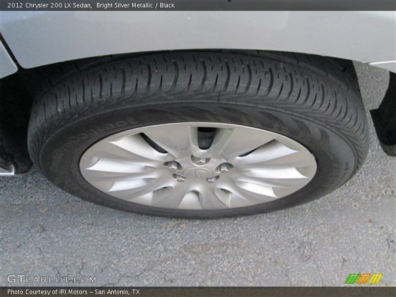 Bright Silver Metallic / Black 2012 Chrysler 200 LX Sedan