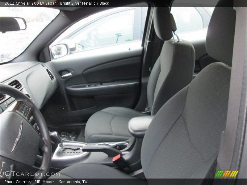 Bright Silver Metallic / Black 2012 Chrysler 200 LX Sedan