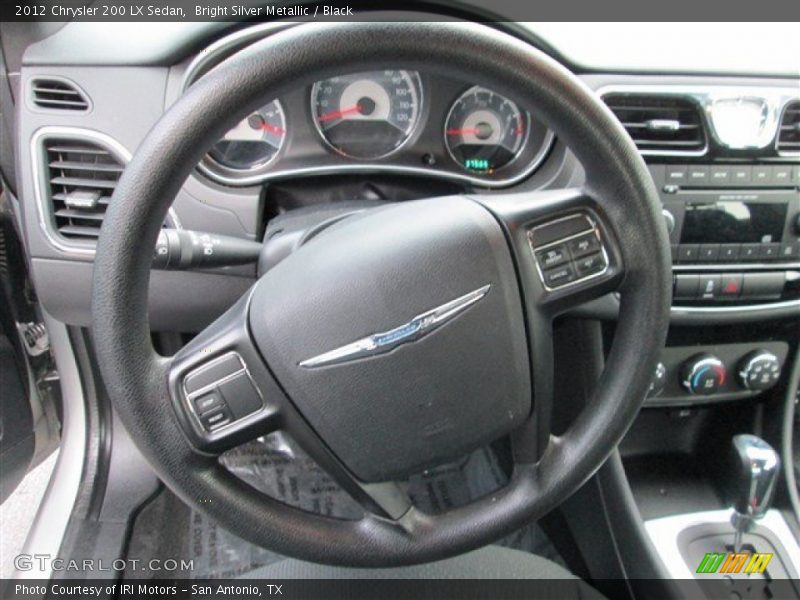 Bright Silver Metallic / Black 2012 Chrysler 200 LX Sedan