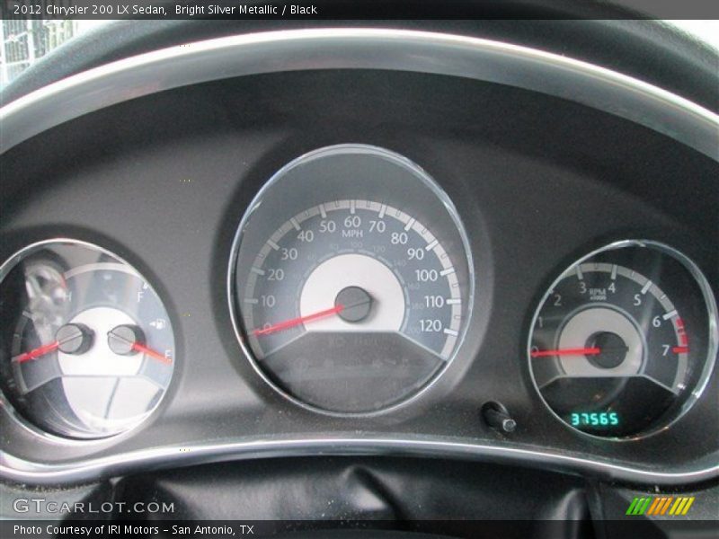 Bright Silver Metallic / Black 2012 Chrysler 200 LX Sedan