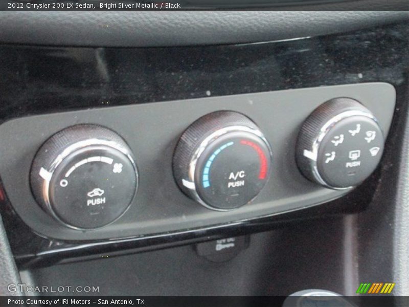 Bright Silver Metallic / Black 2012 Chrysler 200 LX Sedan