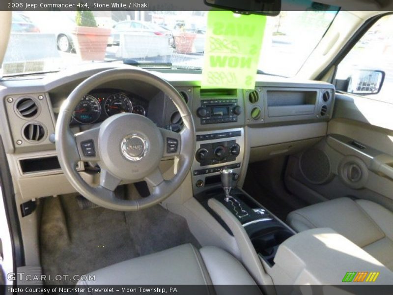 Stone White / Khaki 2006 Jeep Commander 4x4