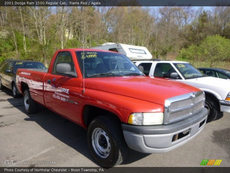 Flame Red / Agate 2001 Dodge Ram 1500 Regular Cab