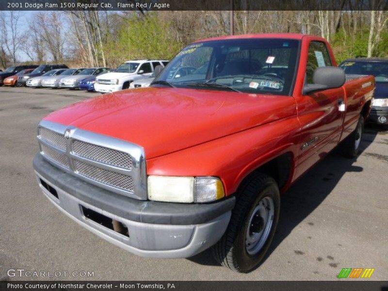 Flame Red / Agate 2001 Dodge Ram 1500 Regular Cab