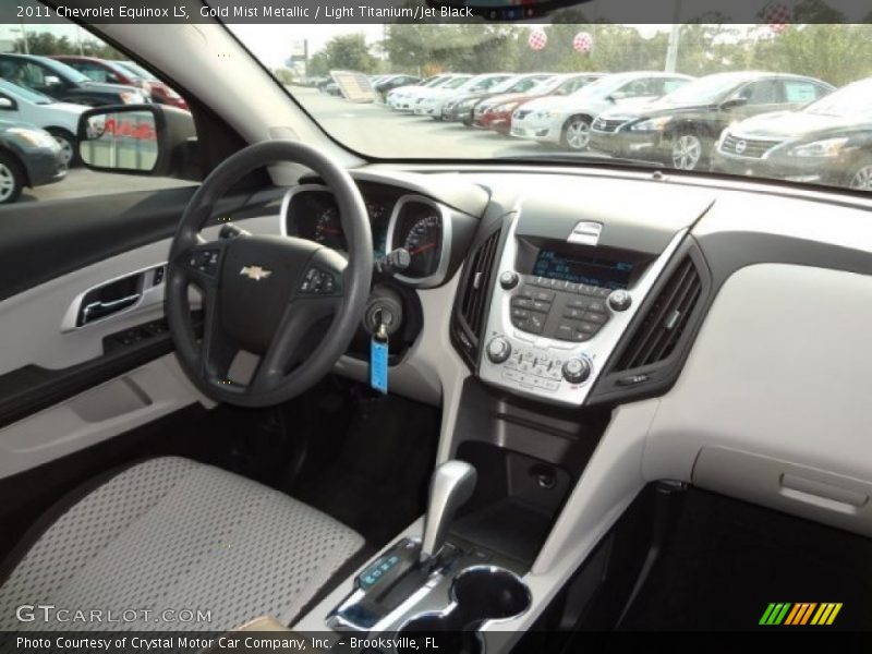 Gold Mist Metallic / Light Titanium/Jet Black 2011 Chevrolet Equinox LS