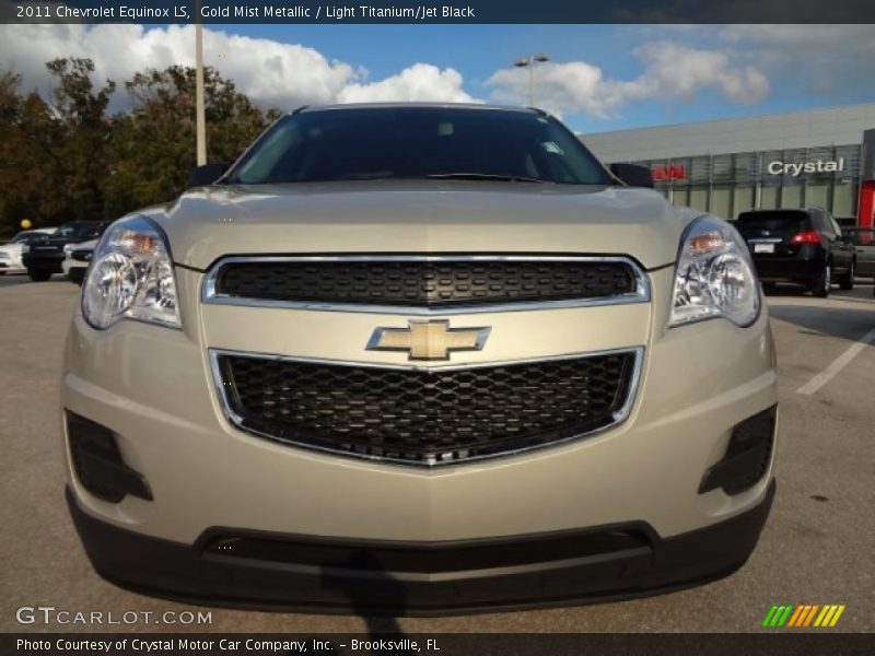 Gold Mist Metallic / Light Titanium/Jet Black 2011 Chevrolet Equinox LS