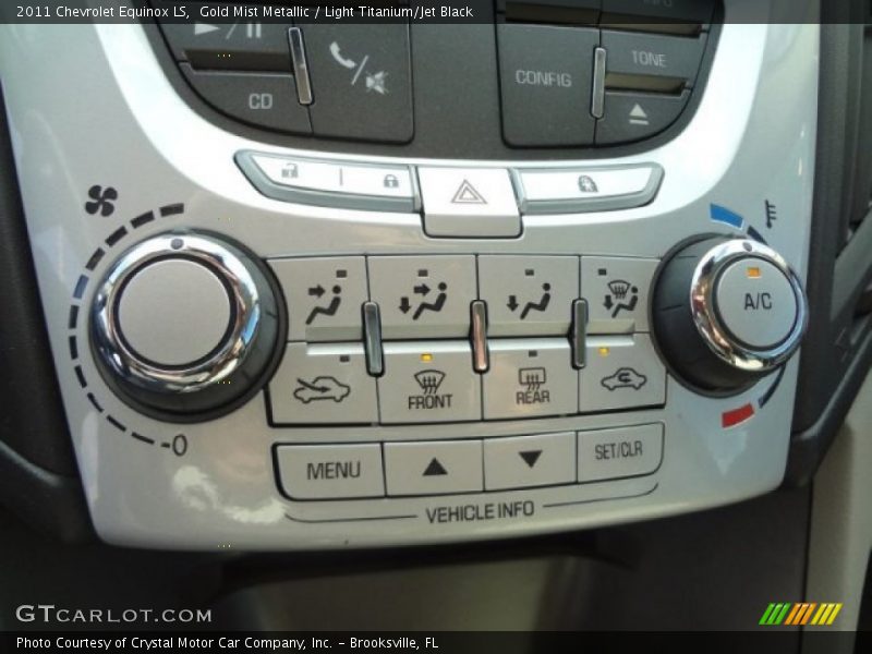 Gold Mist Metallic / Light Titanium/Jet Black 2011 Chevrolet Equinox LS