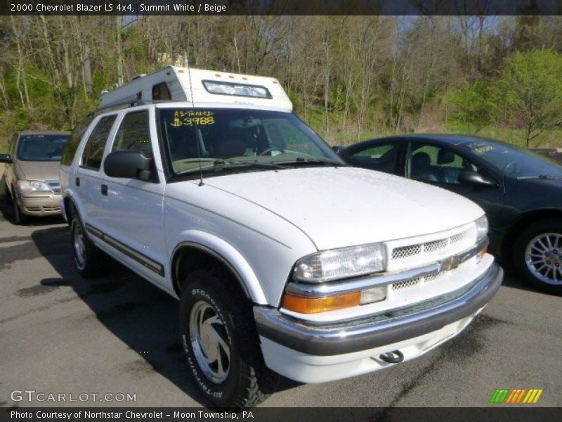 Summit White / Beige 2000 Chevrolet Blazer LS 4x4