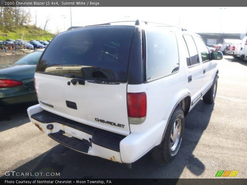 Summit White / Beige 2000 Chevrolet Blazer LS 4x4