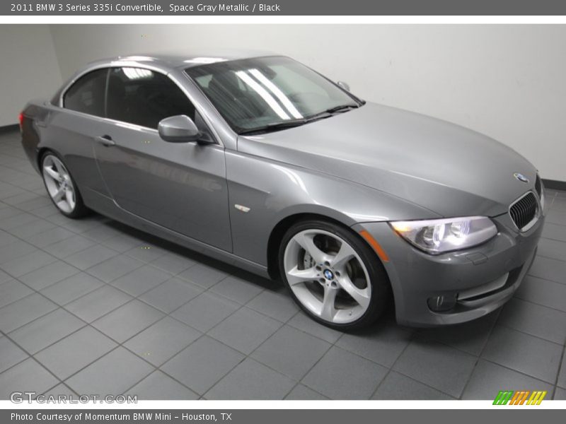 Space Gray Metallic / Black 2011 BMW 3 Series 335i Convertible