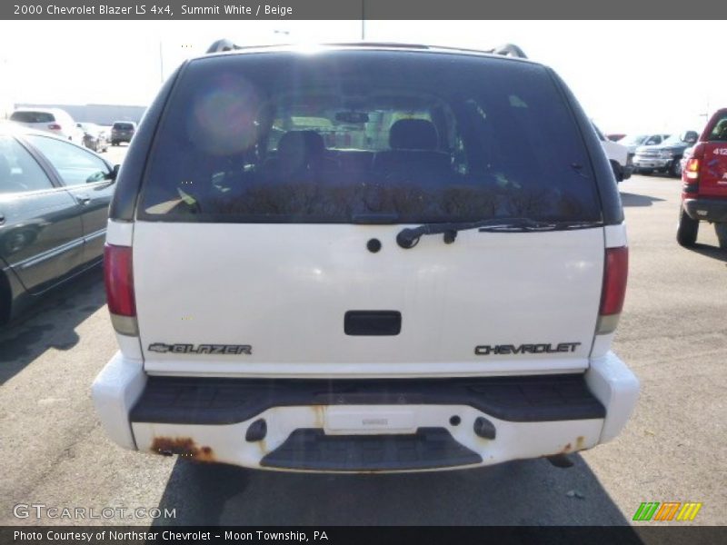 Summit White / Beige 2000 Chevrolet Blazer LS 4x4