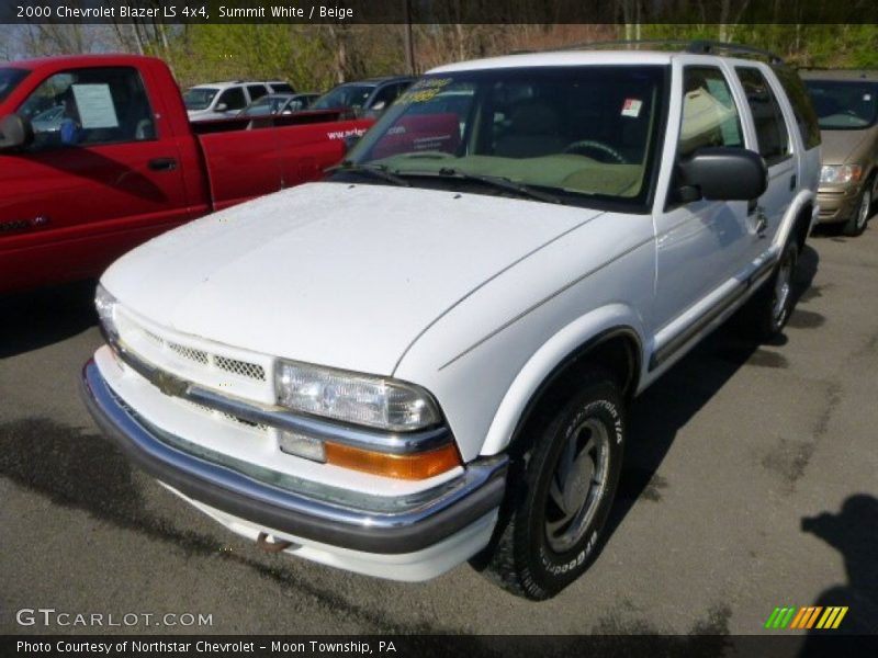 Summit White / Beige 2000 Chevrolet Blazer LS 4x4