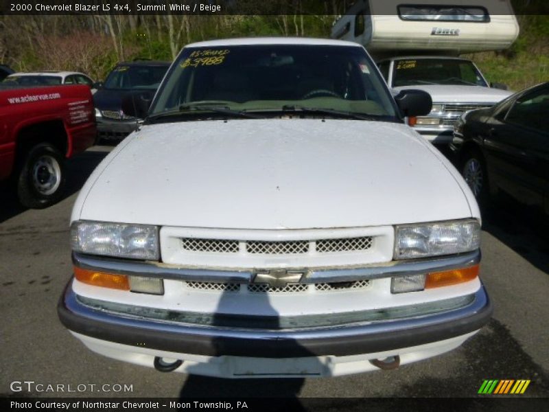 Summit White / Beige 2000 Chevrolet Blazer LS 4x4