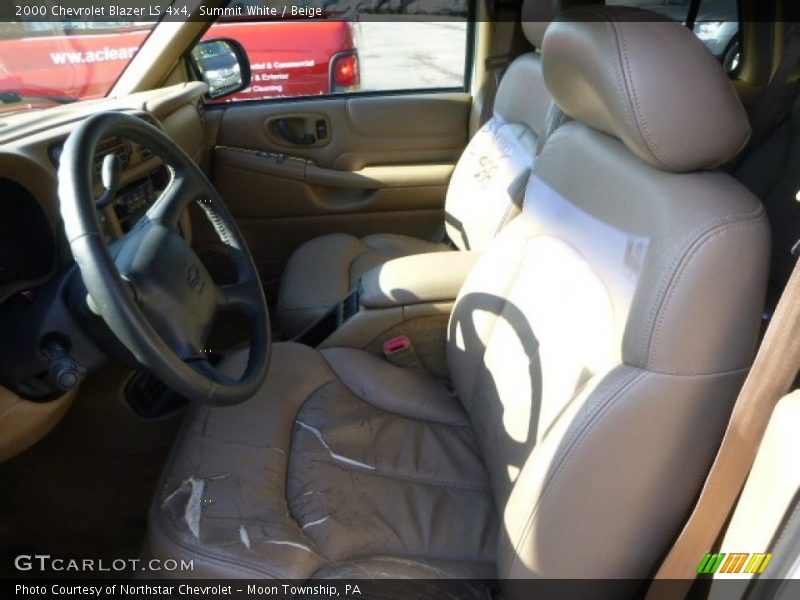 Summit White / Beige 2000 Chevrolet Blazer LS 4x4