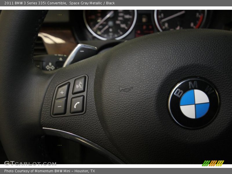 Space Gray Metallic / Black 2011 BMW 3 Series 335i Convertible