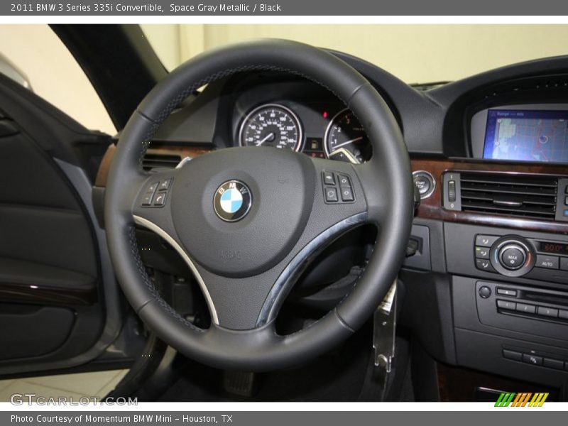 Space Gray Metallic / Black 2011 BMW 3 Series 335i Convertible
