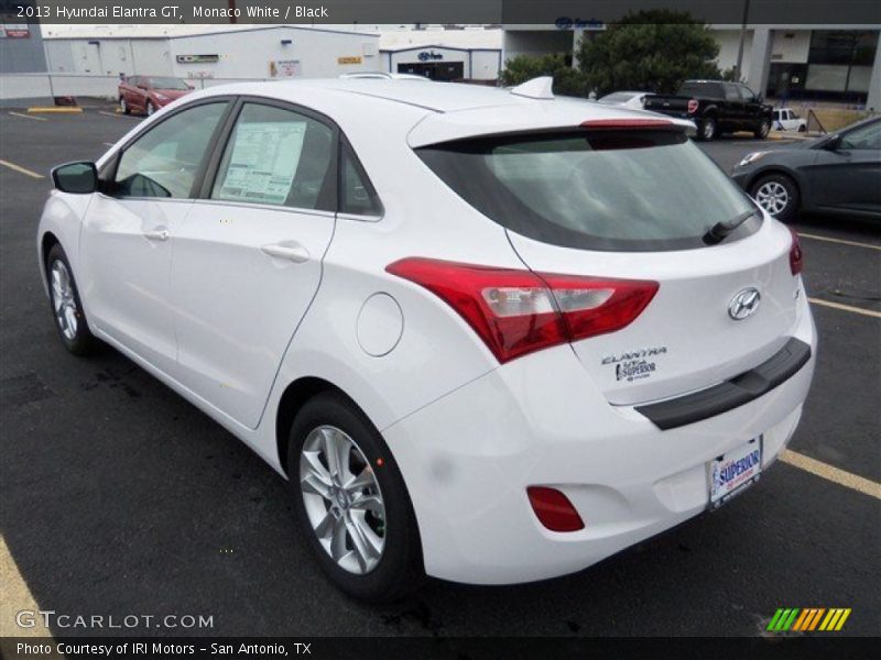 Monaco White / Black 2013 Hyundai Elantra GT