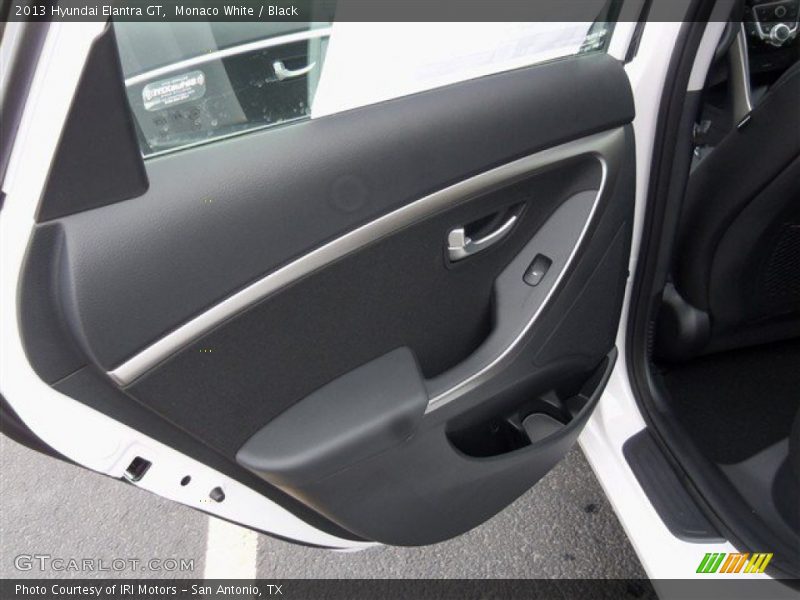 Monaco White / Black 2013 Hyundai Elantra GT