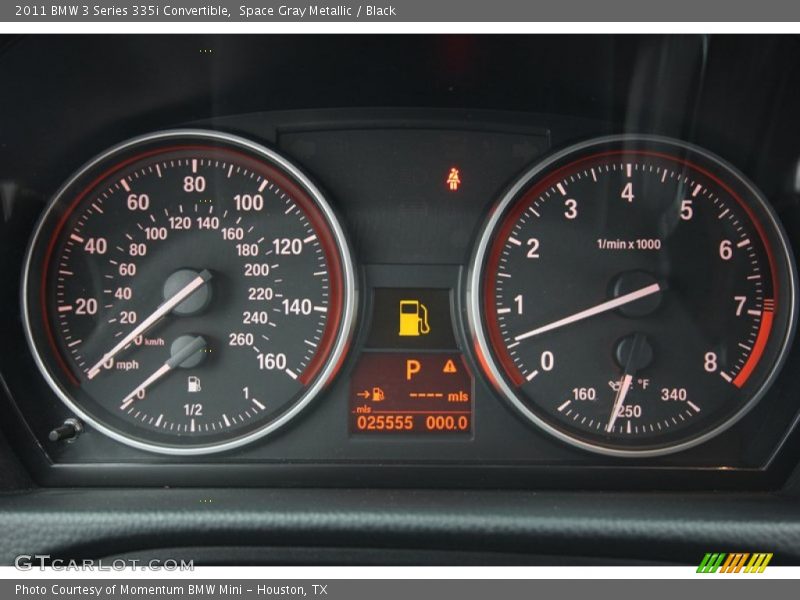 Space Gray Metallic / Black 2011 BMW 3 Series 335i Convertible
