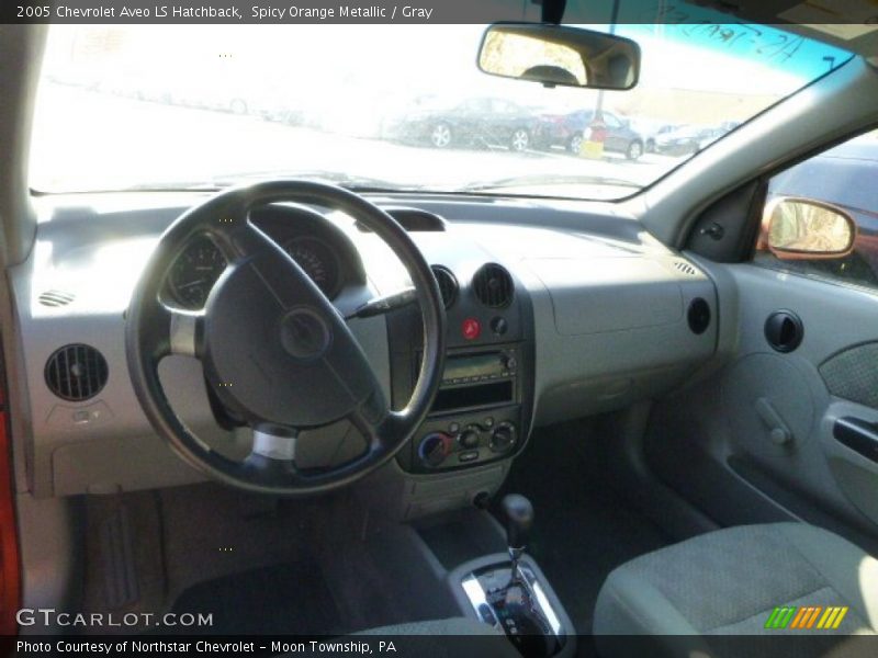 Spicy Orange Metallic / Gray 2005 Chevrolet Aveo LS Hatchback