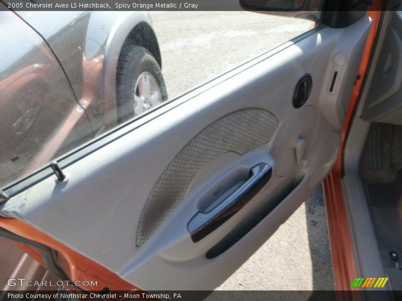 Spicy Orange Metallic / Gray 2005 Chevrolet Aveo LS Hatchback