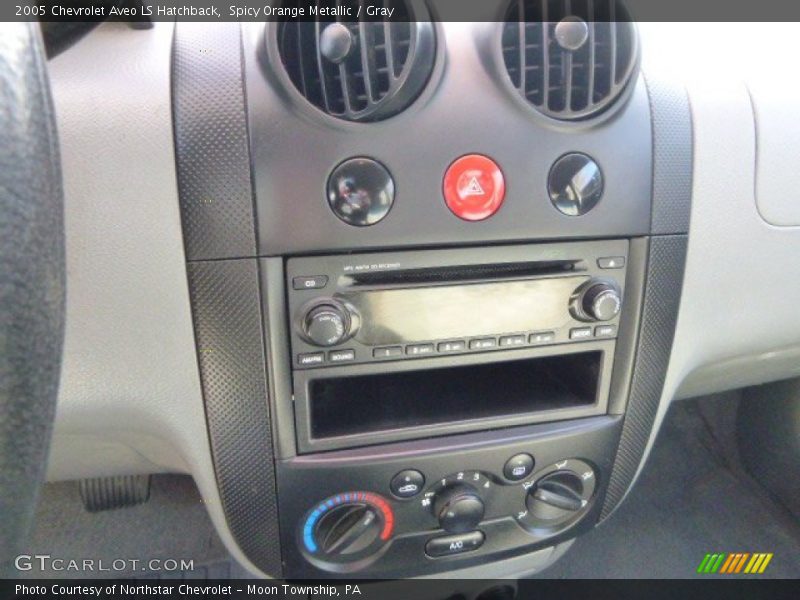 Spicy Orange Metallic / Gray 2005 Chevrolet Aveo LS Hatchback