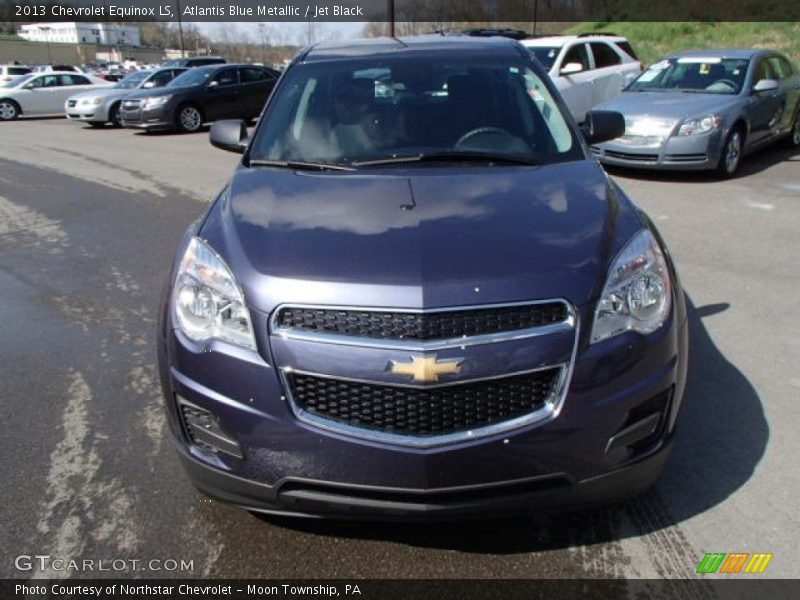 Atlantis Blue Metallic / Jet Black 2013 Chevrolet Equinox LS
