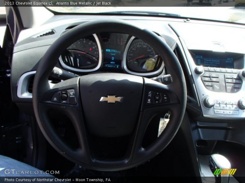 Atlantis Blue Metallic / Jet Black 2013 Chevrolet Equinox LS