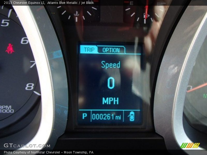 Atlantis Blue Metallic / Jet Black 2013 Chevrolet Equinox LS