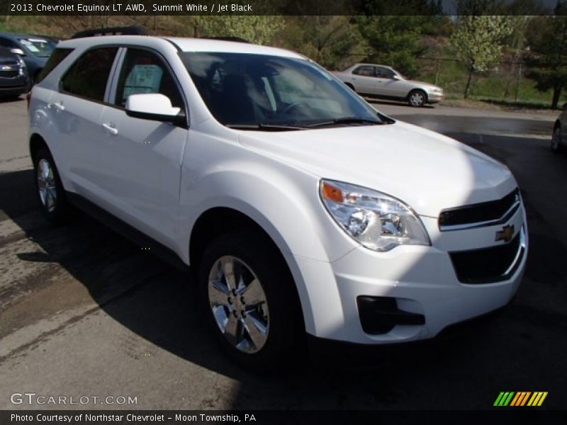 Summit White / Jet Black 2013 Chevrolet Equinox LT AWD