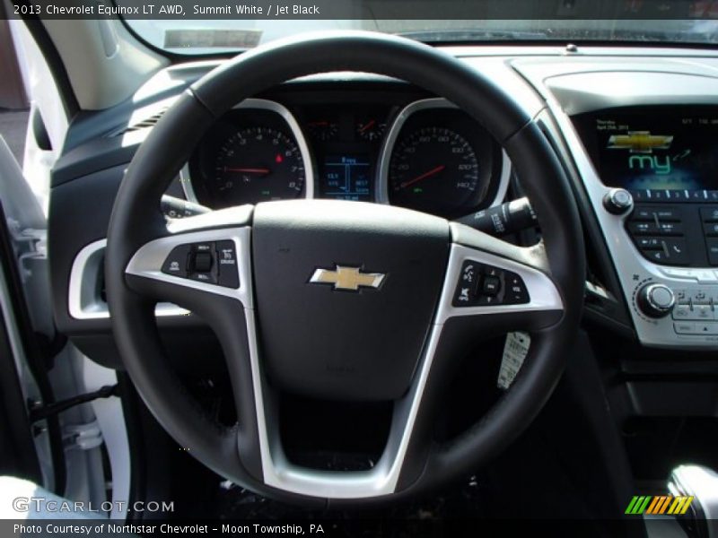 Summit White / Jet Black 2013 Chevrolet Equinox LT AWD