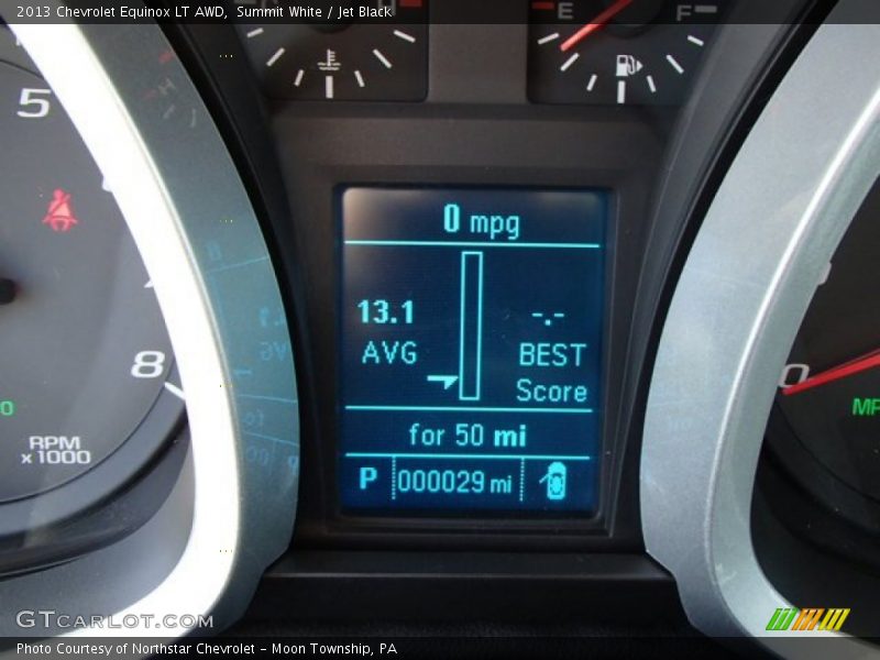 Summit White / Jet Black 2013 Chevrolet Equinox LT AWD