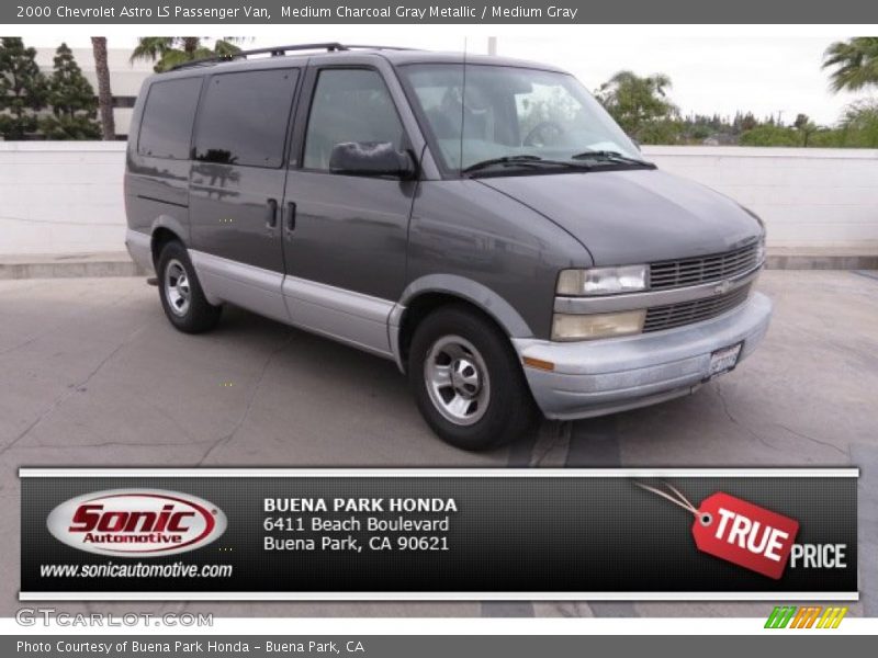 Medium Charcoal Gray Metallic / Medium Gray 2000 Chevrolet Astro LS Passenger Van