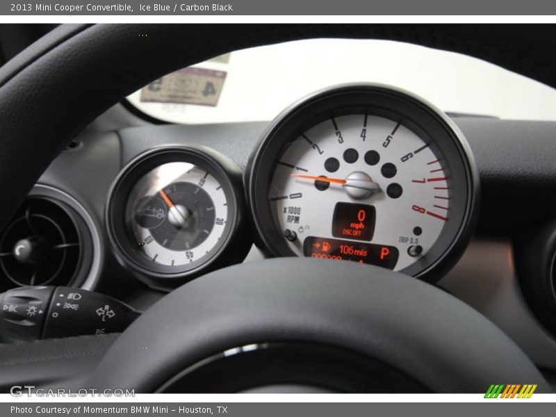 Ice Blue / Carbon Black 2013 Mini Cooper Convertible