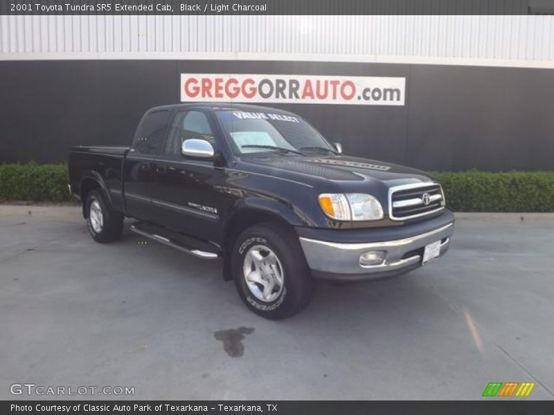 Black / Light Charcoal 2001 Toyota Tundra SR5 Extended Cab