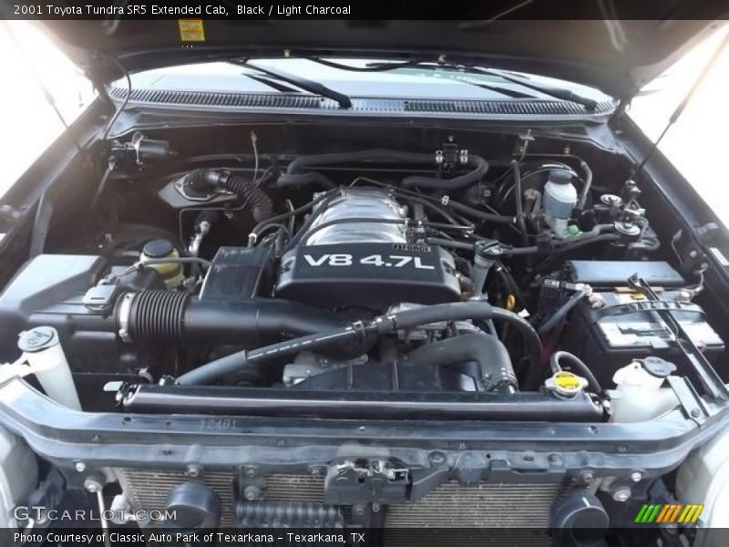 Black / Light Charcoal 2001 Toyota Tundra SR5 Extended Cab