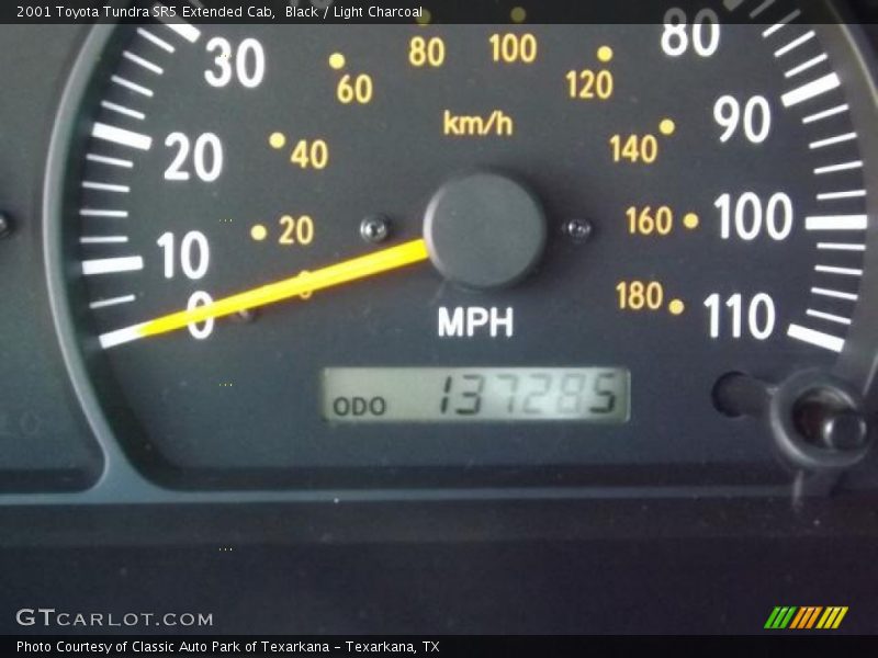 Black / Light Charcoal 2001 Toyota Tundra SR5 Extended Cab