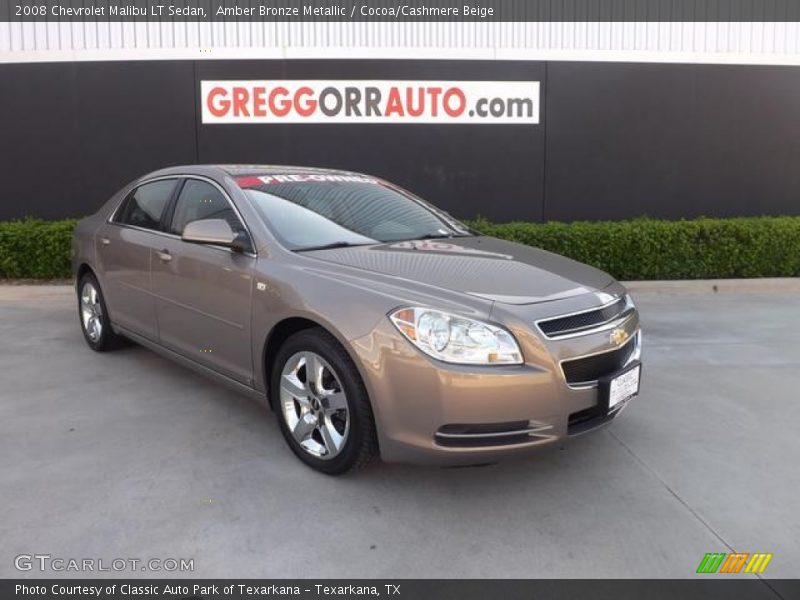 Amber Bronze Metallic / Cocoa/Cashmere Beige 2008 Chevrolet Malibu LT Sedan