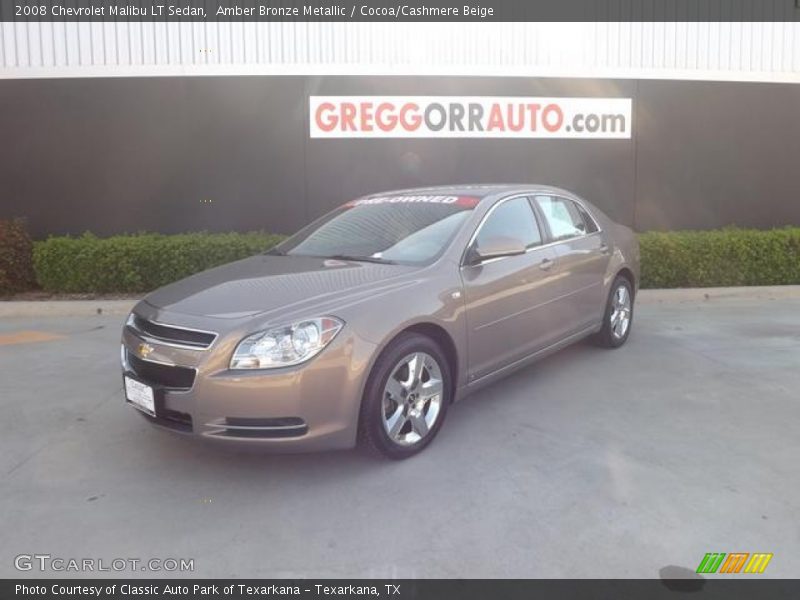 Amber Bronze Metallic / Cocoa/Cashmere Beige 2008 Chevrolet Malibu LT Sedan