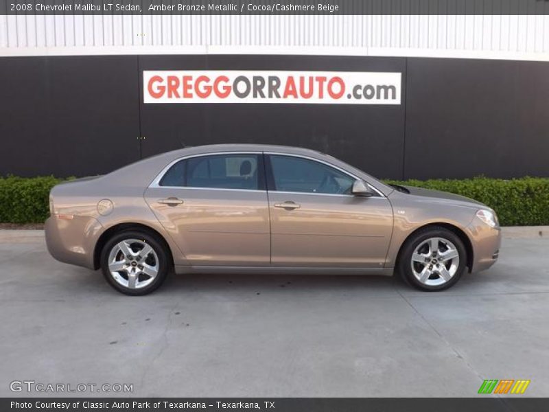 Amber Bronze Metallic / Cocoa/Cashmere Beige 2008 Chevrolet Malibu LT Sedan